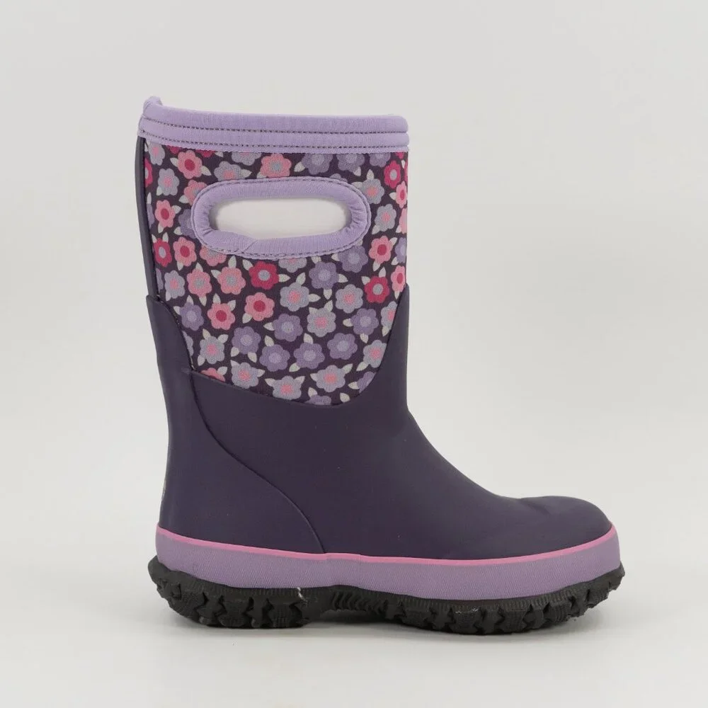 Bogs Grasp Flowers 'Purple Multi' Boots 78759-540 Multi-Size